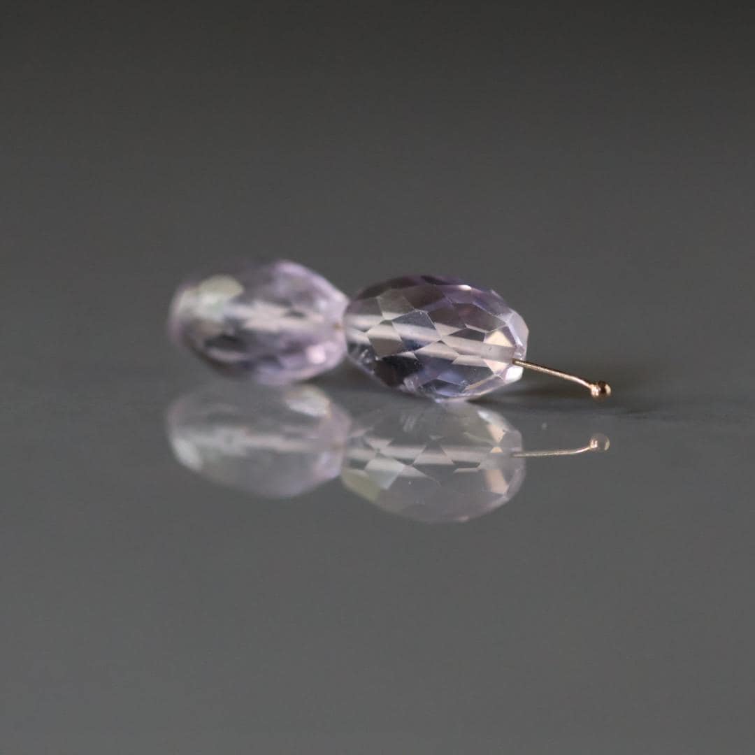 Natural Pink Amethyst Oval Beads Faceted Barrel 8x12mm Gemstone for DIY Jewelry Making Earrings Pendants February Birthstone