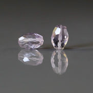 Natural Pink Amethyst Oval Beads Faceted Barrel 8x12mm Gemstone for DIY Jewelry Making Earrings Pendants February Birthstone