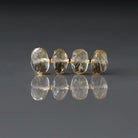 9-10mm Citrine Beads - Rondelle Natural Gemstone 4 Pcs
