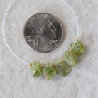 9-11mm Raw Peridot Nugget Beads Briolette 5 Pieces Freeform Chunks Rough Gemstone Green For DIY Jewelry Making