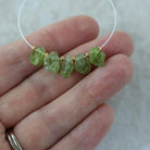 9-11mm Raw Peridot Nugget Beads Briolette 5 Pieces Freeform Chunks Rough Gemstone Green For DIY Jewelry Making