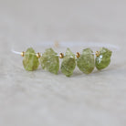 9-11mm Raw Peridot Nugget Beads Briolette 5 Pieces Freeform Chunks Rough Gemstone Green For DIY Jewelry Making