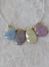 9-12mm Natural Multi Sapphire Beads Faceted Briolettes Drops 4 PCs Colorful Gemstones for DIY Jewelry Making