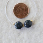9.5mm Black Matrix Opal Beads Coin Smooth Round Natural Gemstone for DIY Jewelry Making Beading