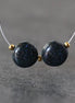 9.5mm Black Matrix Opal Beads Coin Smooth Round Natural Gemstone for DIY Jewelry Making Beading