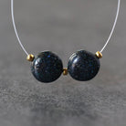 9.5mm Black Matrix Opal Beads Coin Smooth Round Natural Gemstone for DIY Jewelry Making Beading