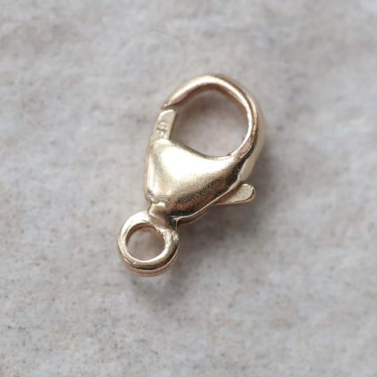 9mm 14k Gold Filled Trigger Clasp Small Lobster Claw for DIY Jewelry Making