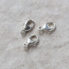 9mm 925 Sterling Silver Trigger Clasp Small Lobster Claw for DIY Jewelry Making