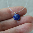 9mm AAA Lapis lazuli Coin Bead Faceted Center Top Drilled Stone Pendant Natural Blue Gemstone for DIY Jewelry Making Supplies