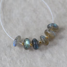 9mm AAA Rainbow Fire Labradorite Beads Smooth Rondelle 6 Pcs Natural Gemstone for DIY Jewelry Making DIY Necklace Earrings