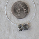 10x7mm Rutilated Quartz Briolette Bead - Faceted Tear Drop Natural Gemstone 1 Pc
