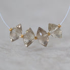 10mm AAA Smoky Quartz Marquise Beads Faceted Nuggets Genuine Beads 4 PCs Transparent Brown Gemstone Beads Beading Crafter Gift
