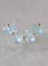 9mm Aquamarine Rondelle Beads Faceted 4 Pcs Natural Gemstone for DIY Jewelry Making Supplies