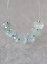 9mm Aquamarine Rondelle Beads Faceted 7 Pcs Natural Gemstone for DIY Jewelry Making Supplies