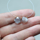 9mm Chocolate Moonstone Heart Briolette Beads 2 Pcs Teardrops Drops Natural Gemstone for DIY Jewelry Making Earrings Supplies