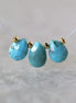 9mm Kingman Turquoise Briolette Beads Faceted Teardrops Drops 3 Pcs Natural Gemstone DIY Jewelry Making