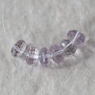 9mm Natural Pink Amethyst Rondelle Beads Checker Faceted Gemstone for DIY Jewelry Making Earrings Pendants February Birthstone