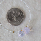 9mm Natural Scapolite Trillion Beads Briolettes Faceted Triangles 2 Pcs Lavender quartz Gemstones for DIY Jewelry Making