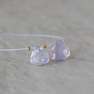 9mm Natural Scapolite Trillion Beads Briolettes Faceted Triangles 2 Pcs Lavender quartz Gemstones for DIY Jewelry Making