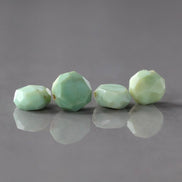 9mm Peruvian Green Opal Beads Coin 4 Pcs Opal Genuine Gemstone Beads Natural Opal for Jewelry Making Beading Craft Gift Beads