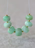 9mm Peruvian Green Opal Coin Beads Faceted 6 Pcs Natural Gemstone for DIY Jewelry Making Supplies