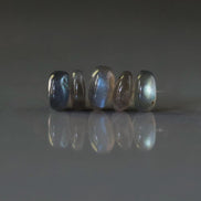 9mm AAA Rainbow Fire Labradorite Beads Rondelle Smooth 5 Pcs Gemstone Beads for Silk Knotting Jewelry Making DIY Necklace Earrings