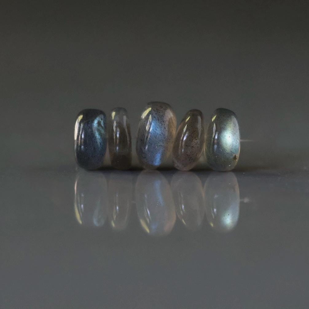 9mm AAA Rainbow Fire Labradorite Beads Rondelle Smooth 5 Pcs Gemstone Beads for Silk Knotting Jewelry Making DIY Necklace Earrings