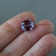Alexandrite Oval Beads Smooth 10mm Gemstone Bead for Jewelry Making DIY Earrings June Birthstone