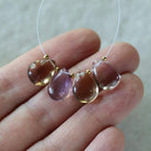 9x13mm AAA Ametrine Briolette Bead Smooth Large Ametrine Teardrops Drops Gemstone Bead for DIY Jewelry Making Necklace Pendant