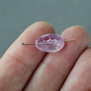 9x14mm Natural Imperial Pink Topaz Oval Bead Smooth 1 Pcs Natural Gemstone Bead for DIY Jewelry Making
