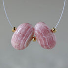 AAA Argentina Rhodochrosite Oval Beads Smooth 12x7mm Genuine Peach Gemstone Beads DIY Jewelry Making Gift