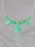 AAA Australian Chrysoprase Briolette Beads Fancy Drops 2 PCs Mint Green Genuine Gemstone for Jewelry Making Beading Craft Gift Beads