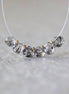 AAA Black Dot Quartz Briolette Beads Heart Drop Faceted Rutilated Turmalinated Quartz 6mm 6 PCs Gemstone Beads for DIY Jewelry Making