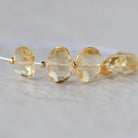 AAA Brazilian Citrine Nugget Beads Faceted Pencil Stones 7-9mm 5 Pcs Natural Yellow Gemstone for DIY Jewelry Making