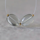 AAA Ethereal Gray Moonstone Oval Beads Smooth 2 Pcs Natural Gemstone for DIY Jewelry Making Necklace Earrings Supplies