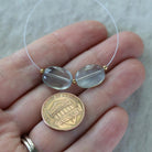 AAA Ethereal Gray Moonstone Oval Beads Smooth 2 Pcs Natural Gemstone for DIY Jewelry Making Necklace Earrings Supplies