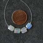 AAA Ethiopian Opal Rectangle Beads Faceted Square Natural Disco Welo Opal Genuine Bead For DIY Jewelry Making