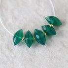 AAA Green Onyx Marquise Beads Faceted Natural Gemstone for DIY Jewelry Making Beading Craft Gift DIY Earrings supplies May Birthstone