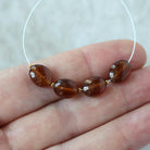 4x6mm Hessonite Garnet Oval Beads – Smooth Natural Gemstone