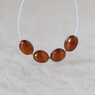 4x6mm Hessonite Garnet Oval Beads – Smooth Natural Gemstone