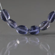AAA Iolite Oval Beads Faceted 5x7mm 6 Pcs Natural Gemstone Beads for DIY Jewelry Making DIY Necklace Earrings