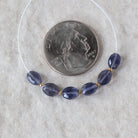 AAA Iolite Oval Beads Faceted 5x7mm 6 Pcs Natural Gemstone Beads for DIY Jewelry Making DIY Necklace Earrings