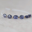 AAA Iolite Oval Beads Faceted 5x7mm 6 Pcs Natural Gemstone Beads for DIY Jewelry Making DIY Necklace Earrings