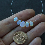 AAA m Ethiopian Opal Briolette Beads Smooth Teardrops Drops Natural Disco Welo Opal For DIY Jewelry Making Earrings