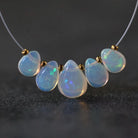 AAA m Ethiopian Opal Briolette Beads Smooth Teardrops Drops Natural Disco Welo Opal For DIY Jewelry Making Earrings