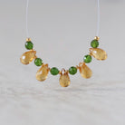 AAA Madeira Citrine Briolette Beads Faceted Teardrops Chrome Diopside Beads Natural Gemstone for DIY Jewelry Making