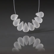 AAA Matte Rock Quartz Briolette Beads Frosted 8 PCs Clear Crystal Peardrops Drops Genuine Gemstone DIY Jewelry Making Earrings Necklace