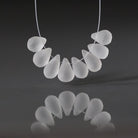 AAA Matte Rock Quartz Briolette Beads Frosted 8 PCs Clear Crystal Peardrops Drops Genuine Gemstone DIY Jewelry Making Earrings Necklace