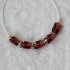AAA Mozambique Garnet Beads Faceted Rectangle 4x6mm Natural Gemstone for DIY Jewelry Making