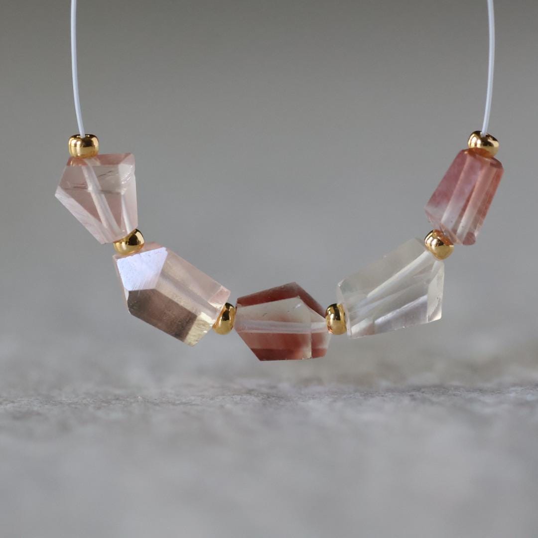 AAA Natural Oregon Sunstone Nugget Beads 4 Pcs